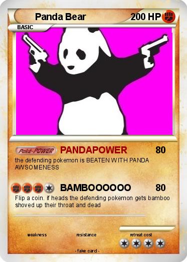 Pokemon Panda Bear