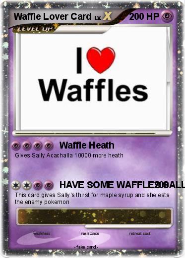Pokemon Waffle Lover Card