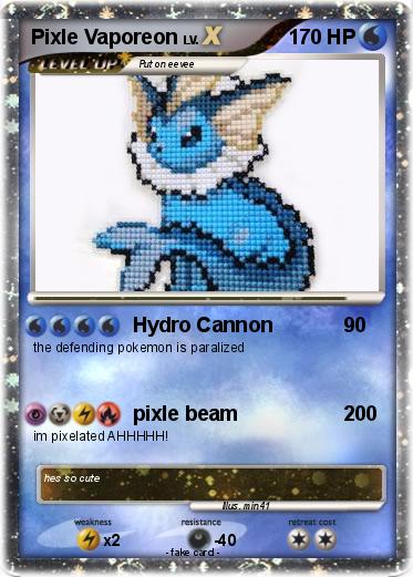 Pokemon Pixle Vaporeon