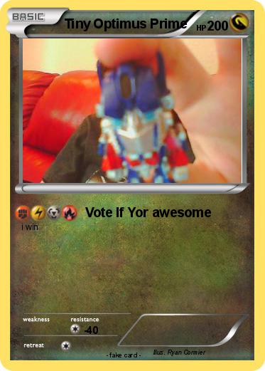 Pokemon Tiny Optimus Prime