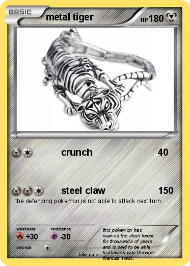 Pokemon metal tiger