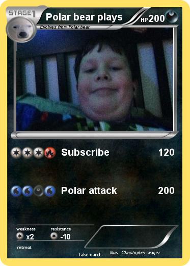 Pokemon Polar bear plays
