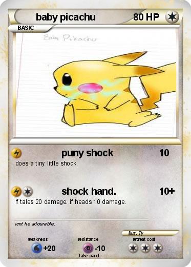 Pokemon baby picachu