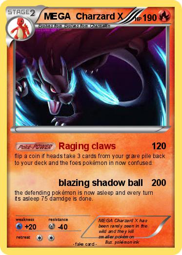Pokemon MEGA  Charzard X