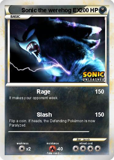 Pokemon Sonic the werehog EX