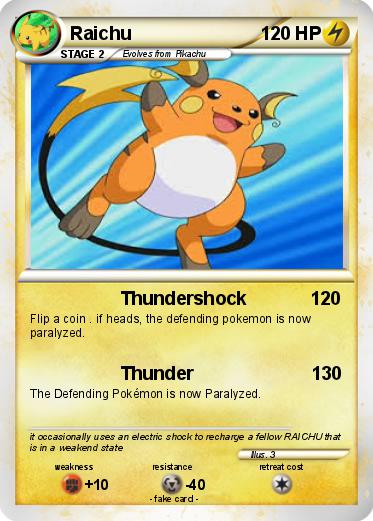 Pokemon Raichu