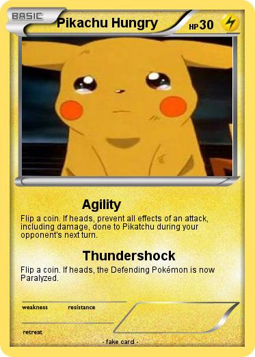 Pokemon Pikachu Hungry