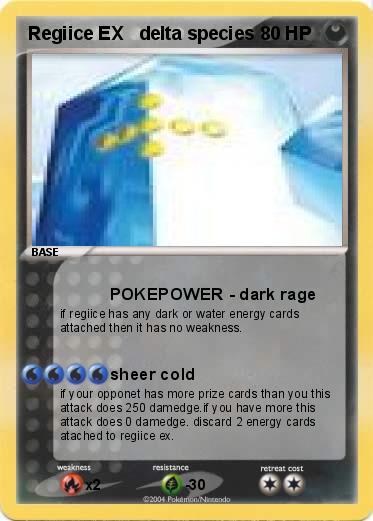Pokemon Regiice EX   delta species