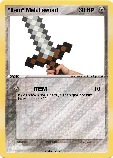 Pokemon *Item* Metal sword