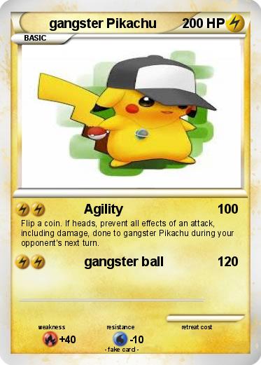 Pokemon gangster Pikachu