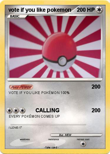 Pokemon vote if you like pokemon