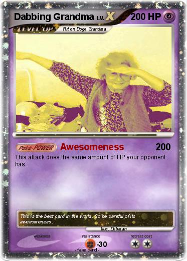 Pokemon Dabbing Grandma