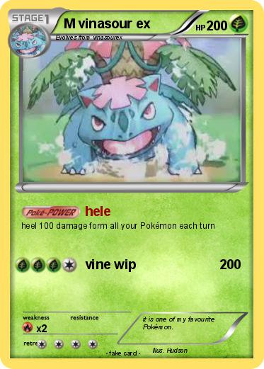 Pokemon M vinasour ex