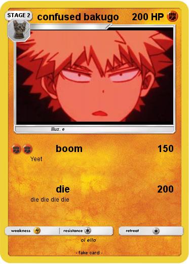 Pokemon confused bakugo