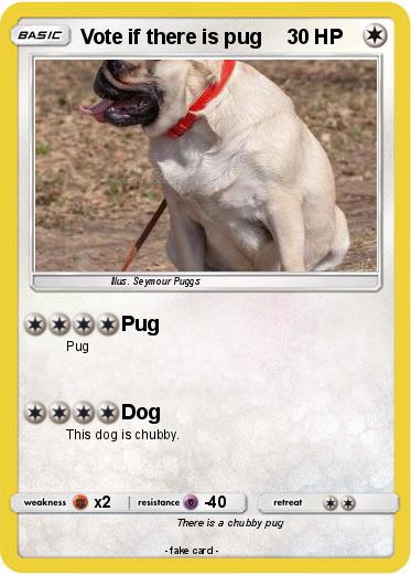 Pokemon Vote if there is pug