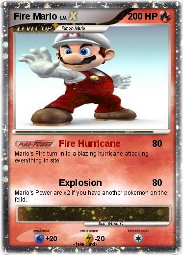 Pokemon Fire Mario