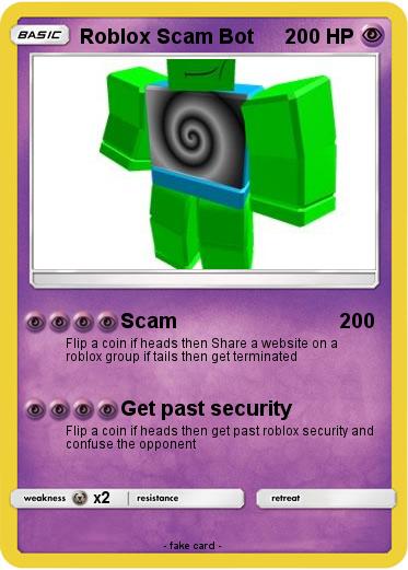 Pokemon Roblox Scam Bot
