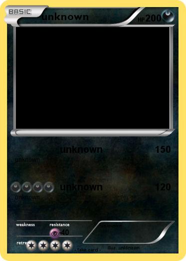 Pokemon unknown
