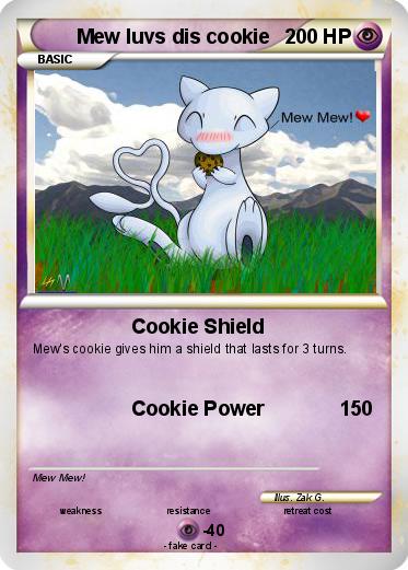 Pokemon Mew luvs dis cookie
