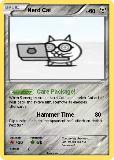 Pokemon Nerd Cat