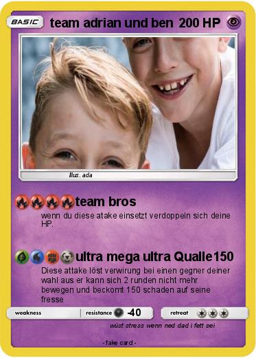 Pokemon team adrian und ben