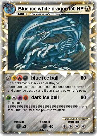 Pokemon Blue ice white dragon