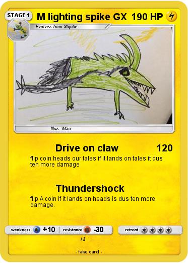 Pokemon M lighting spike GX
