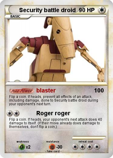 Pokemon Security battle droid