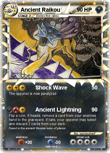Pokemon Ancient Raikou