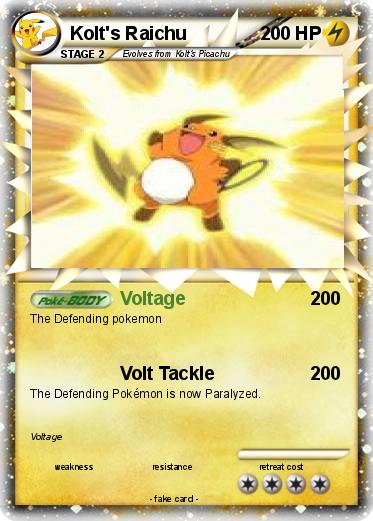 Pokemon Kolt's Raichu
