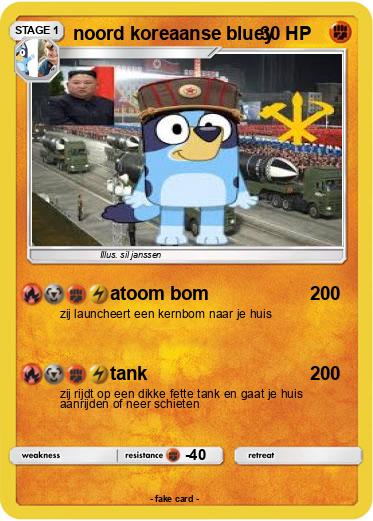 Pokemon noord koreaanse bluey