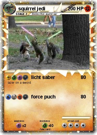 Pokemon squirrel jedi