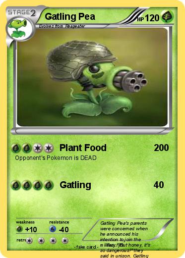Pokemon Gatling Pea