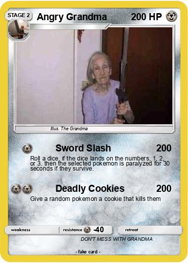 Pokemon Angry Grandma