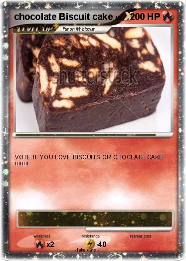 Pokemon chocolate Biscuit cake