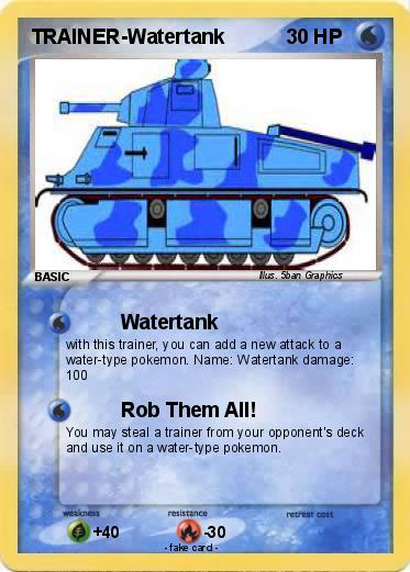 Pokemon TRAINER-Watertank