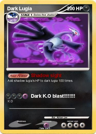 Pokemon Dark Lugia