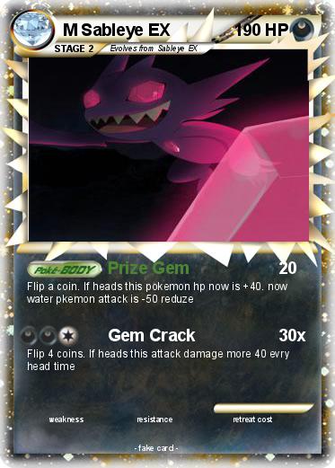 Pokemon M Sableye EX