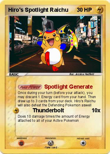 Pokemon Hiro's Spotlight Raichu