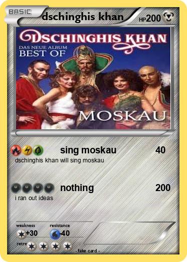 Pokemon dschinghis khan