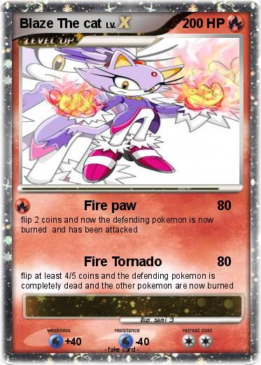 Pokemon Blaze The cat