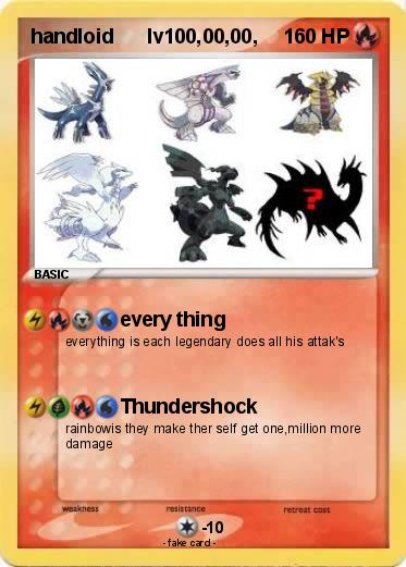 Pokemon handloid      lv100,00,00,