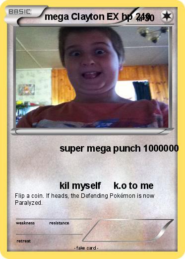 Pokemon mega Clayton EX hp 240