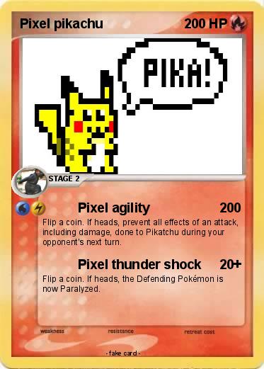 Pokemon Pixel pikachu