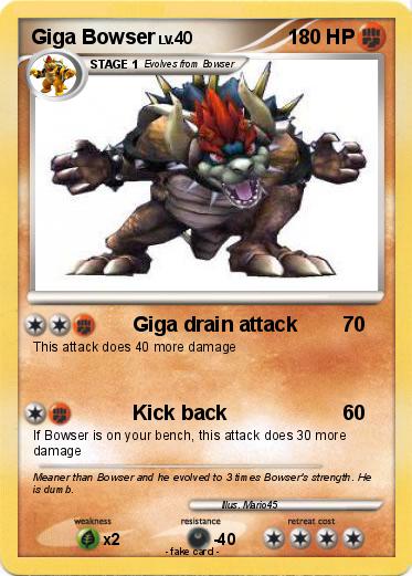 Pokemon Giga Bowser