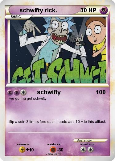 Pokemon schwifty rick.