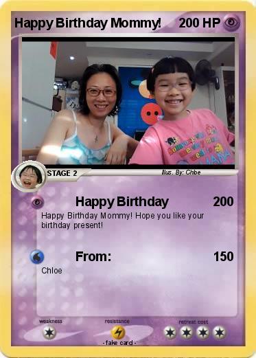 Pokemon Happy Birthday Mommy!