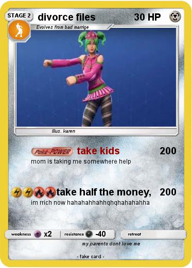 Pokemon divorce files