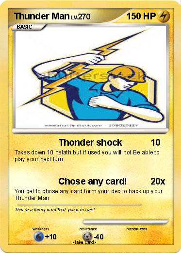 Pokemon Thunder Man