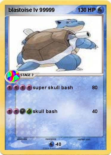 Pokemon blastoise lv 99999